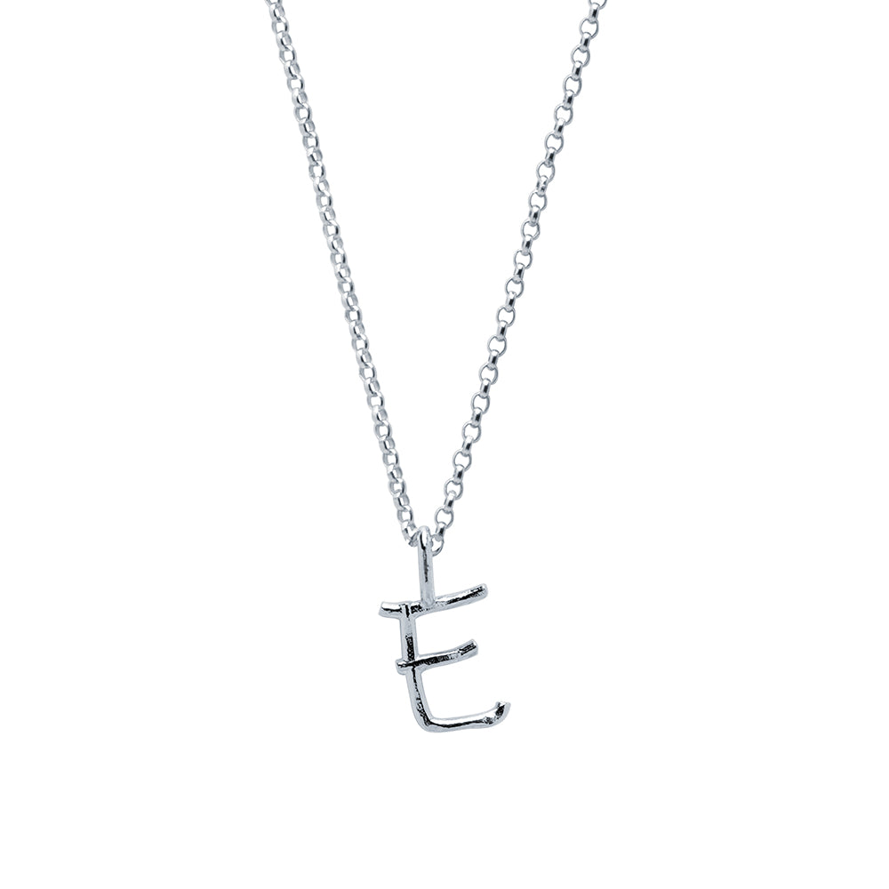 Collar Celine de Plata 925 con Inicial Grabada