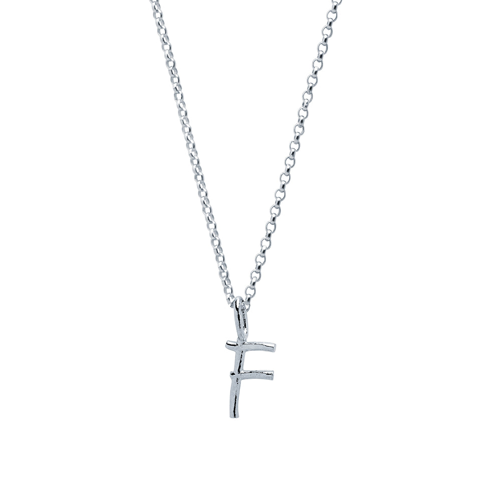Collar Celine de Plata 925 con Inicial Grabada