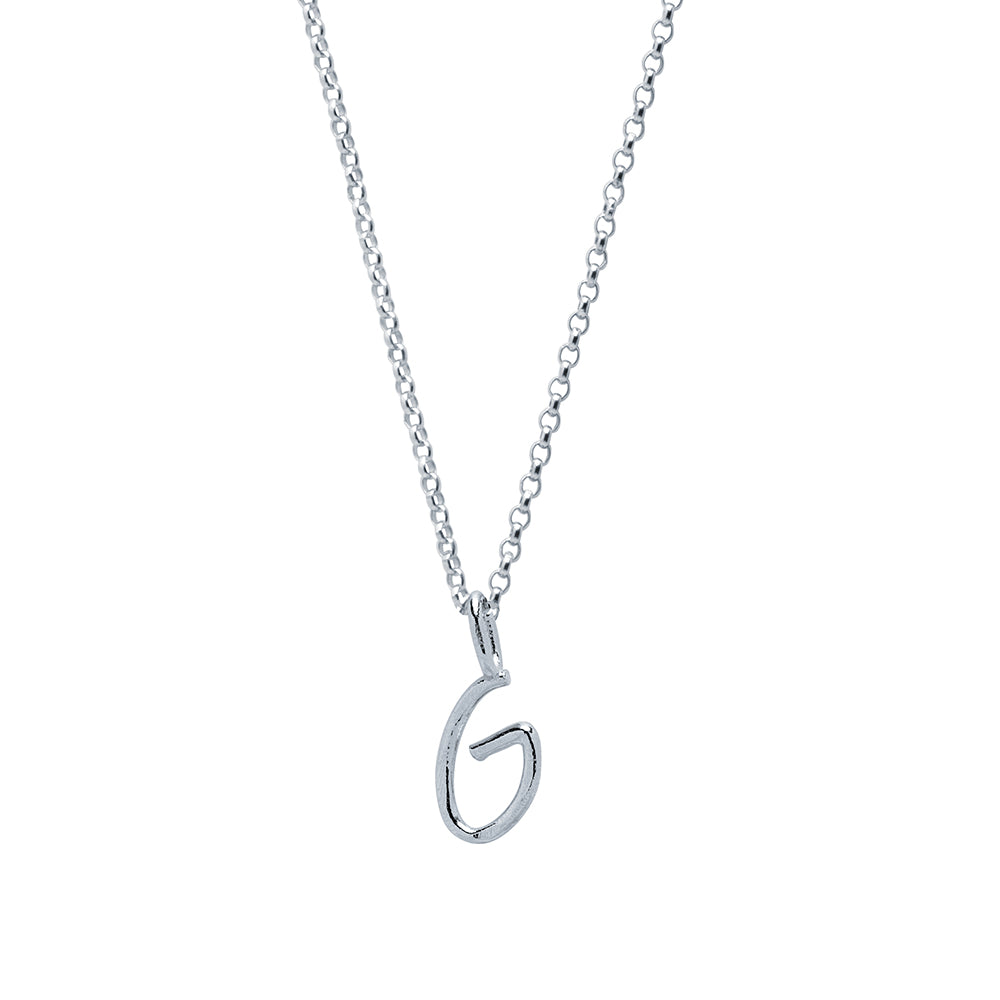 Collar Celine de Plata 925 con Inicial Grabada