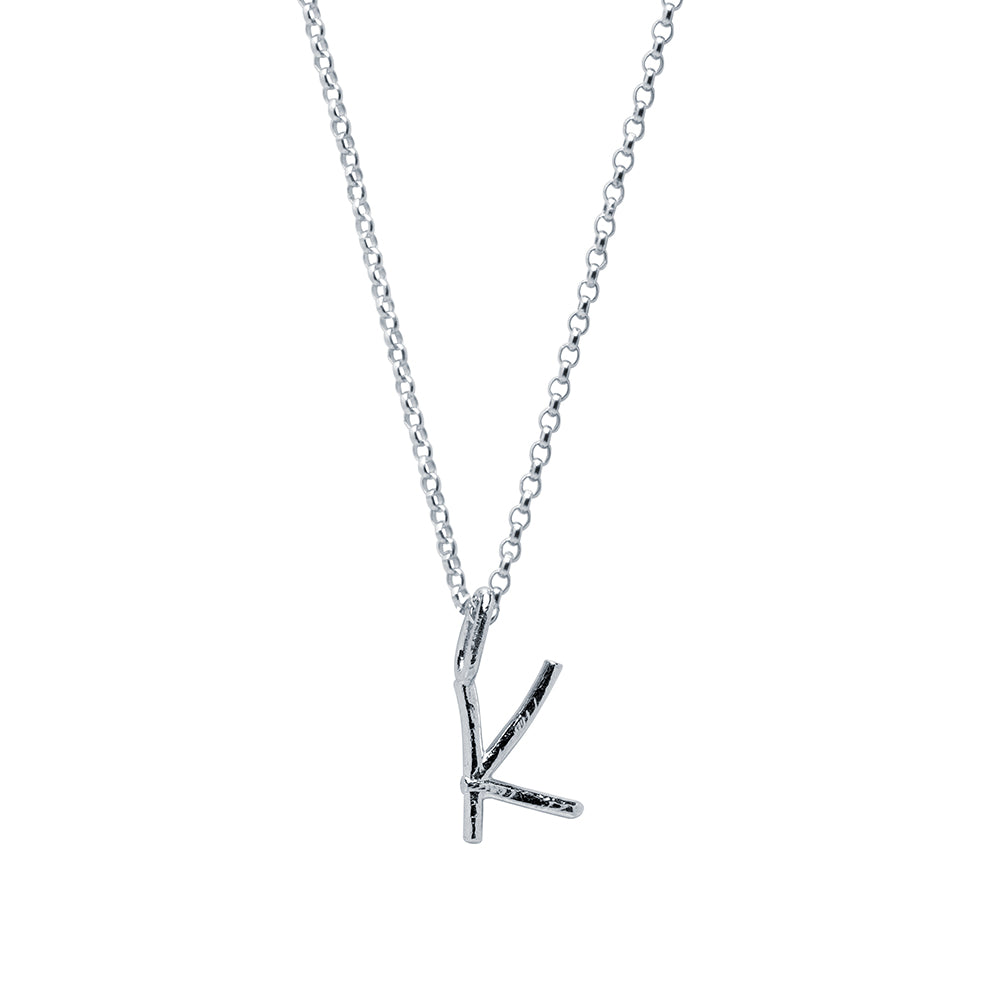 Collar Celine de Plata 925 con Inicial Grabada