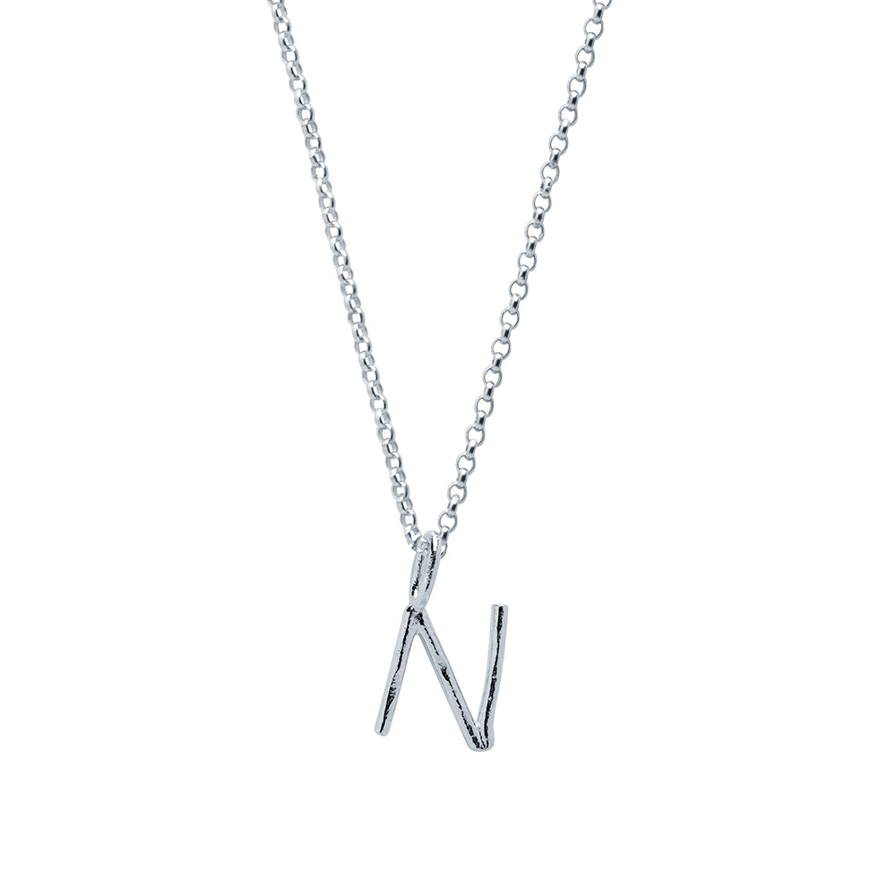 Collar Celine de Plata 925 con Inicial Grabada