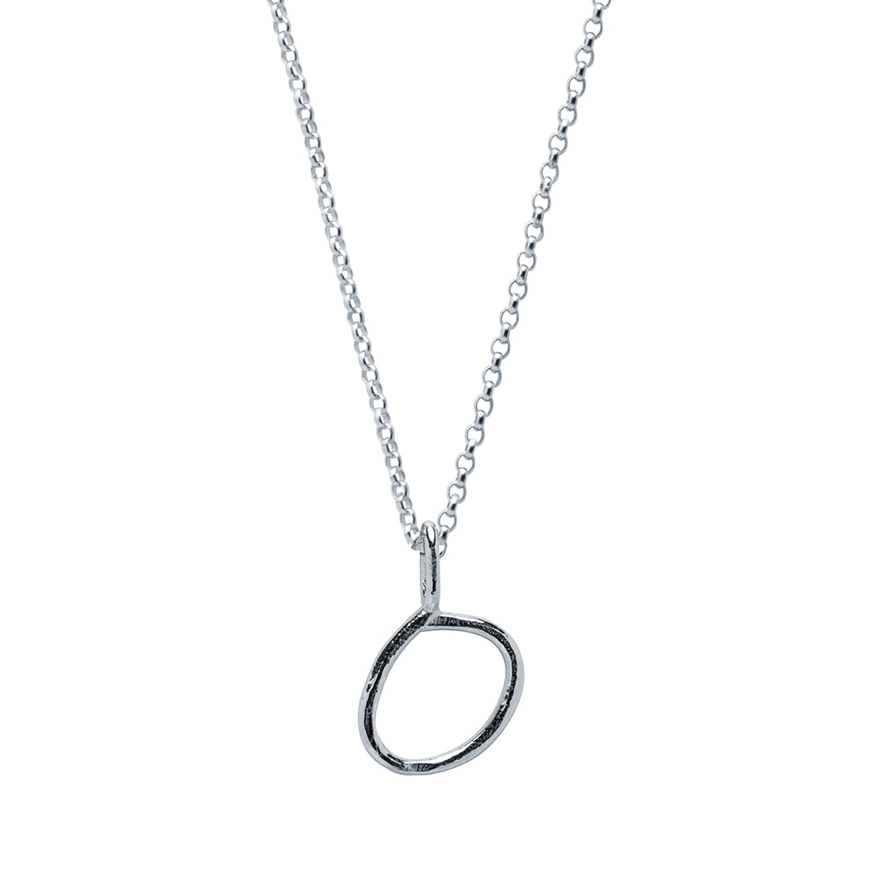 Collar Celine de Plata 925 con Inicial Grabada