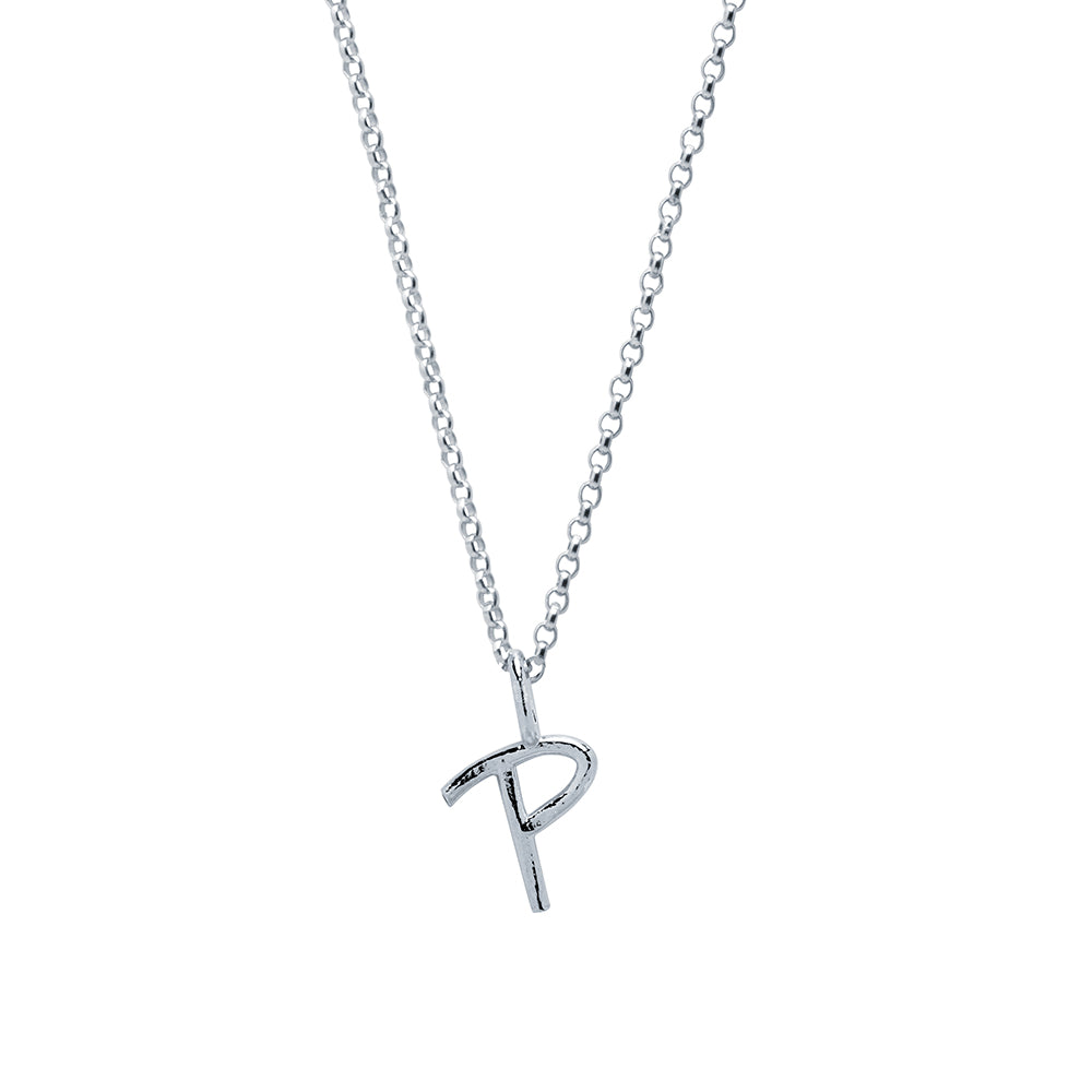 Collar Celine de Plata 925 con Inicial Grabada