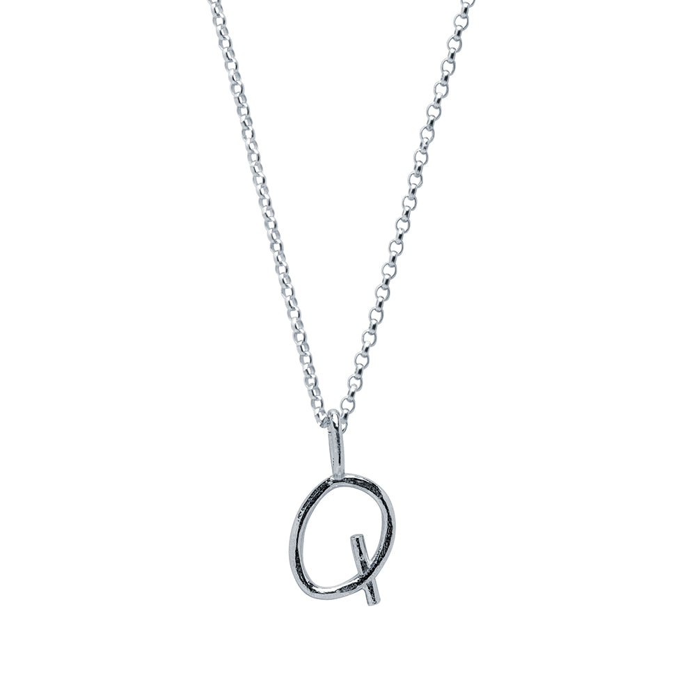 Collar Celine de Plata 925 con Inicial Grabada
