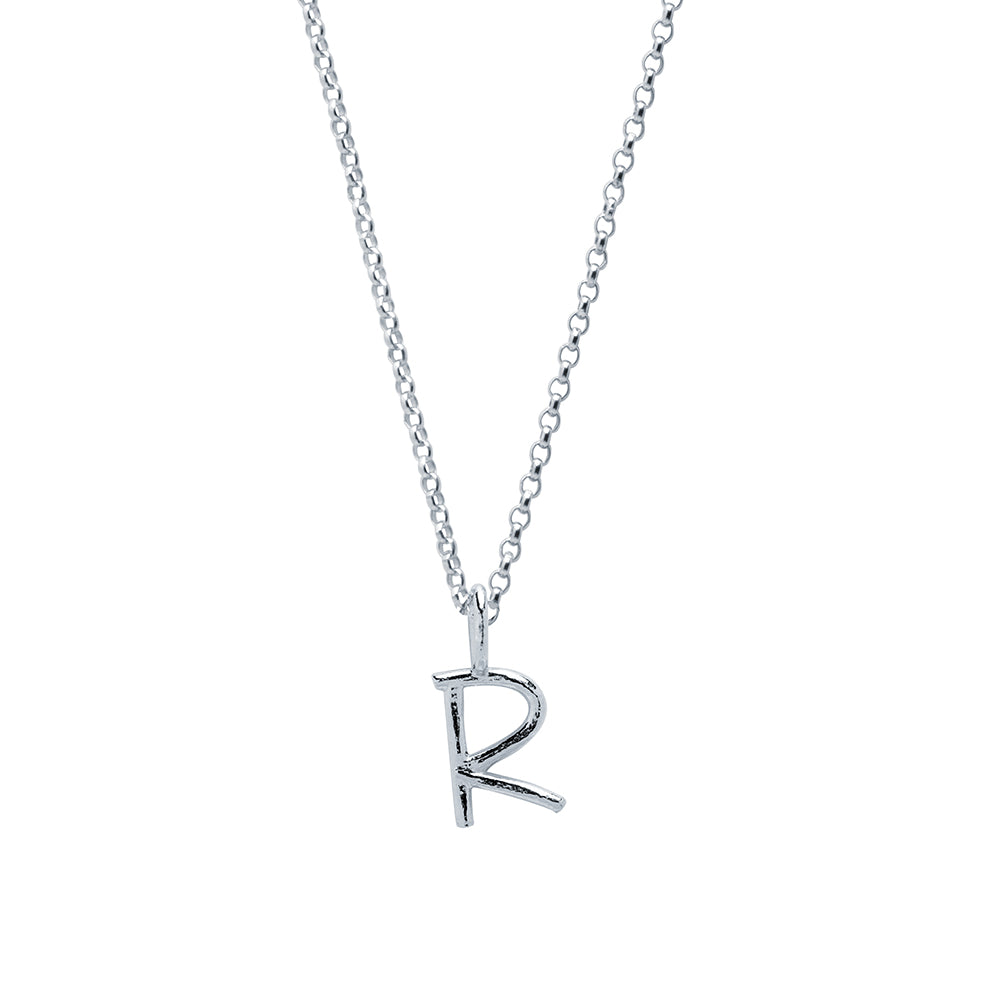 Collar Celine de Plata 925 con Inicial Grabada