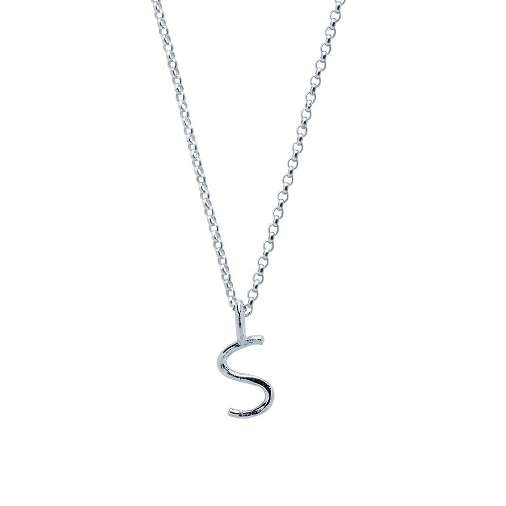 Collar Celine de Plata 925 con Inicial Grabada