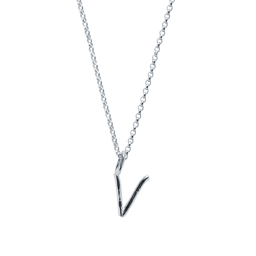 Collar Celine de Plata 925 con Inicial Grabada