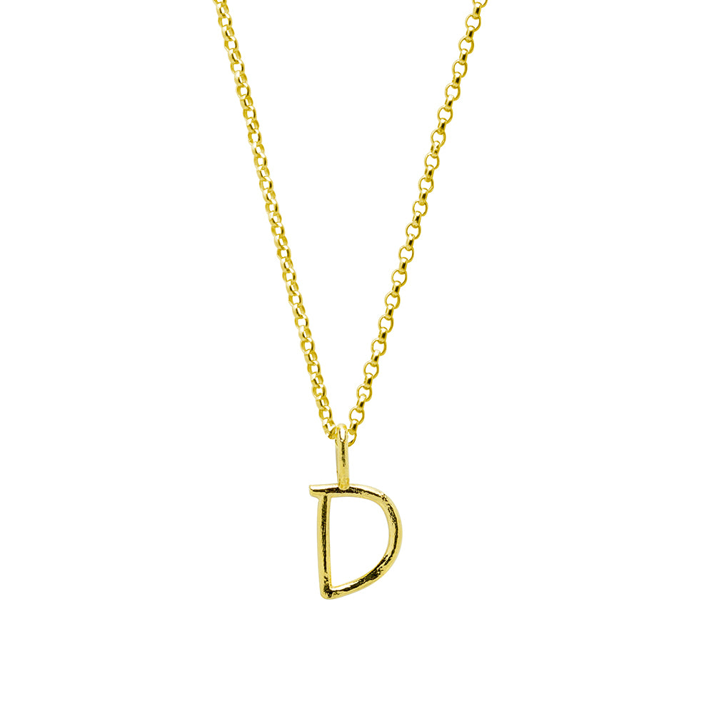 Collar Celine de Plata 925 con Inicial Grabada