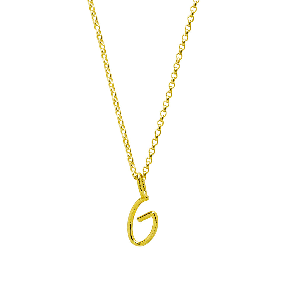 Collar Celine de Plata 925 con Inicial Grabada