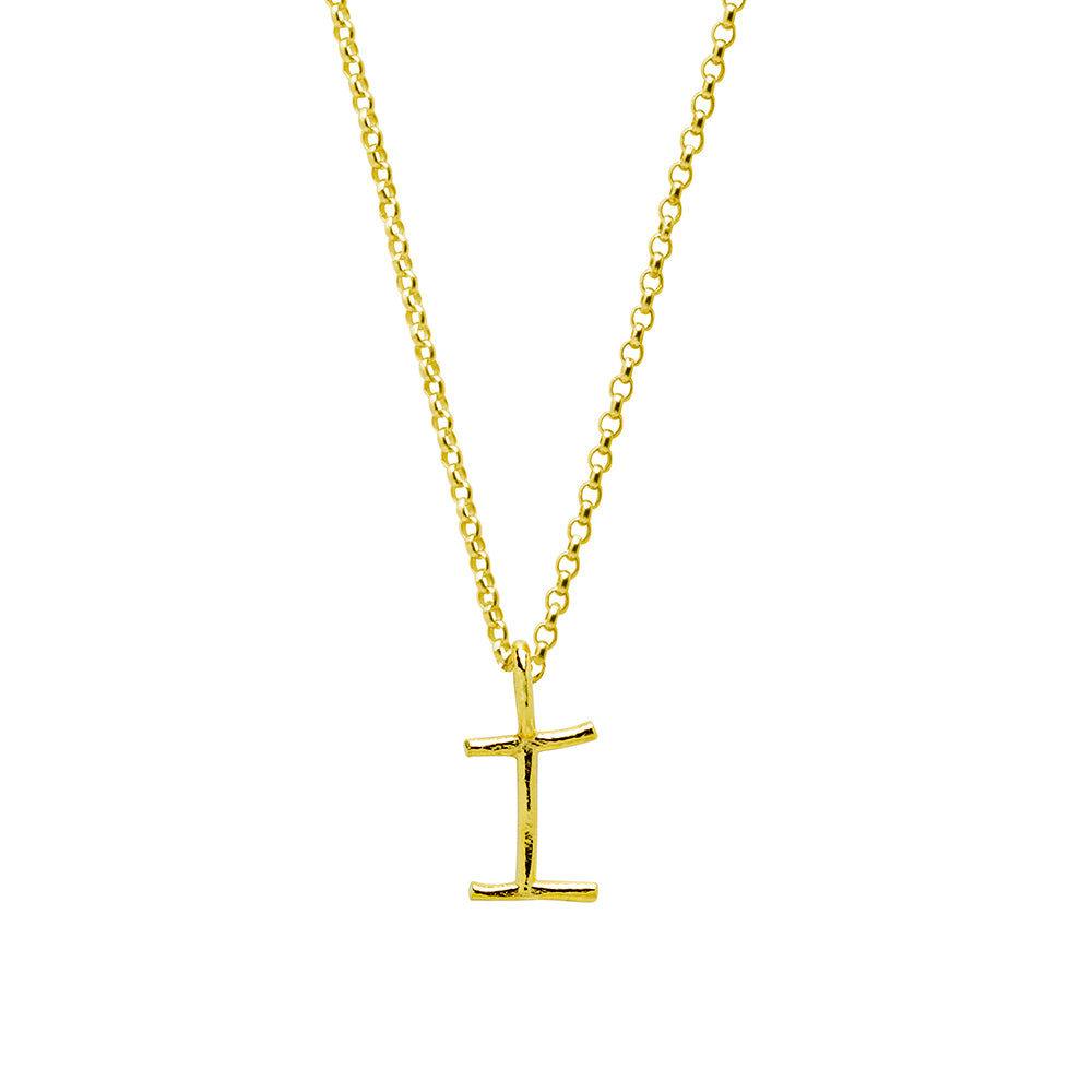 Collar Celine de Plata 925 con Inicial Grabada