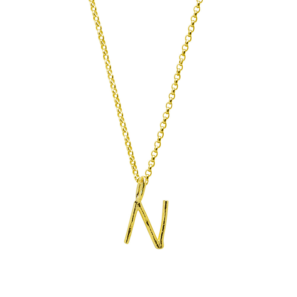 Collar Celine de Plata 925 con Inicial Grabada