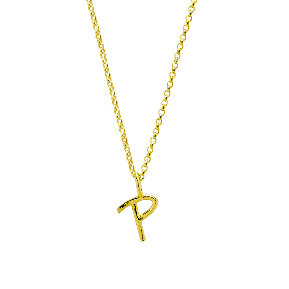 Collar Celine de Plata 925 con Inicial Grabada