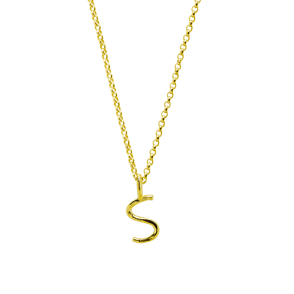 Collar Celine de Plata 925 con Inicial Grabada