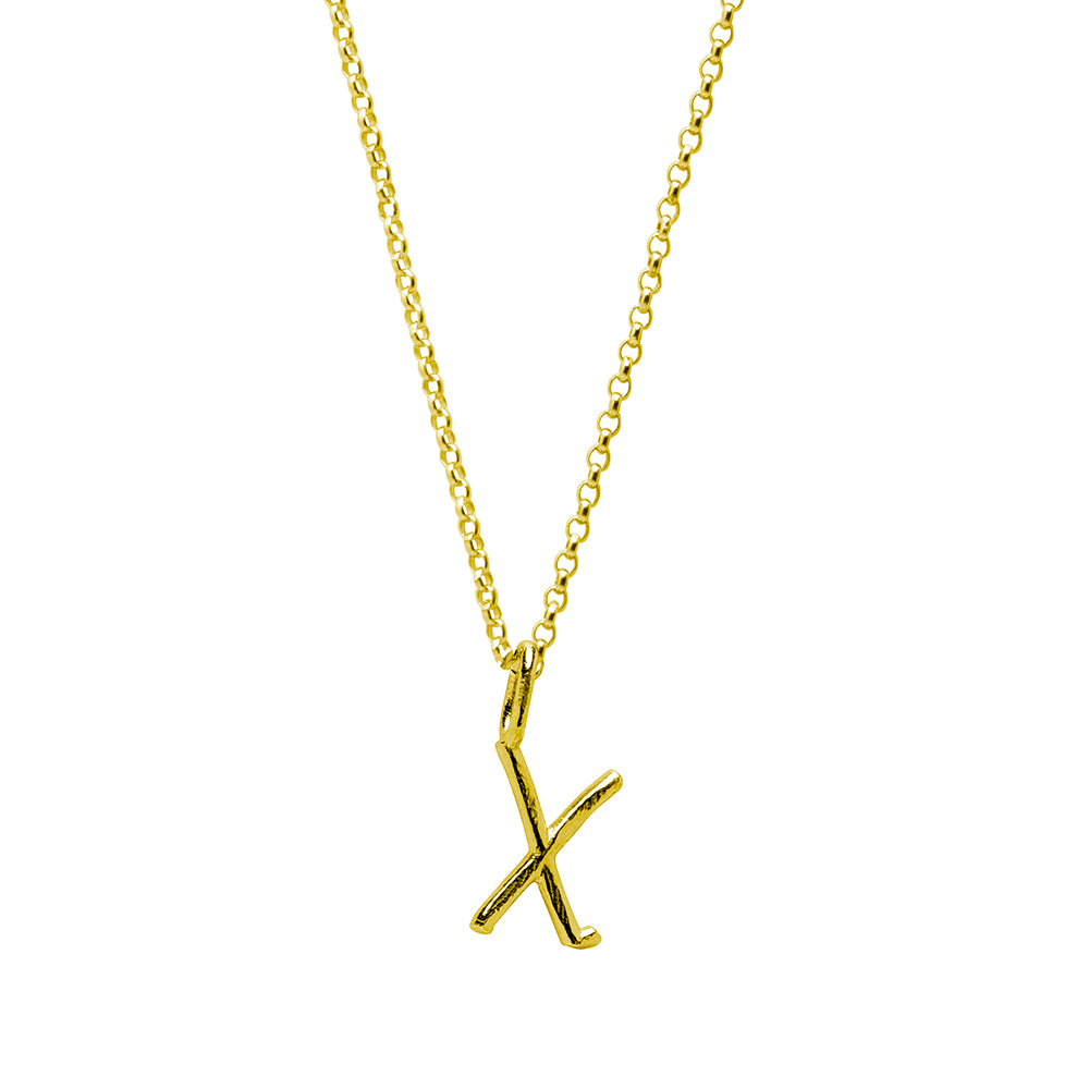 Collar Celine de Plata 925 con Inicial Grabada