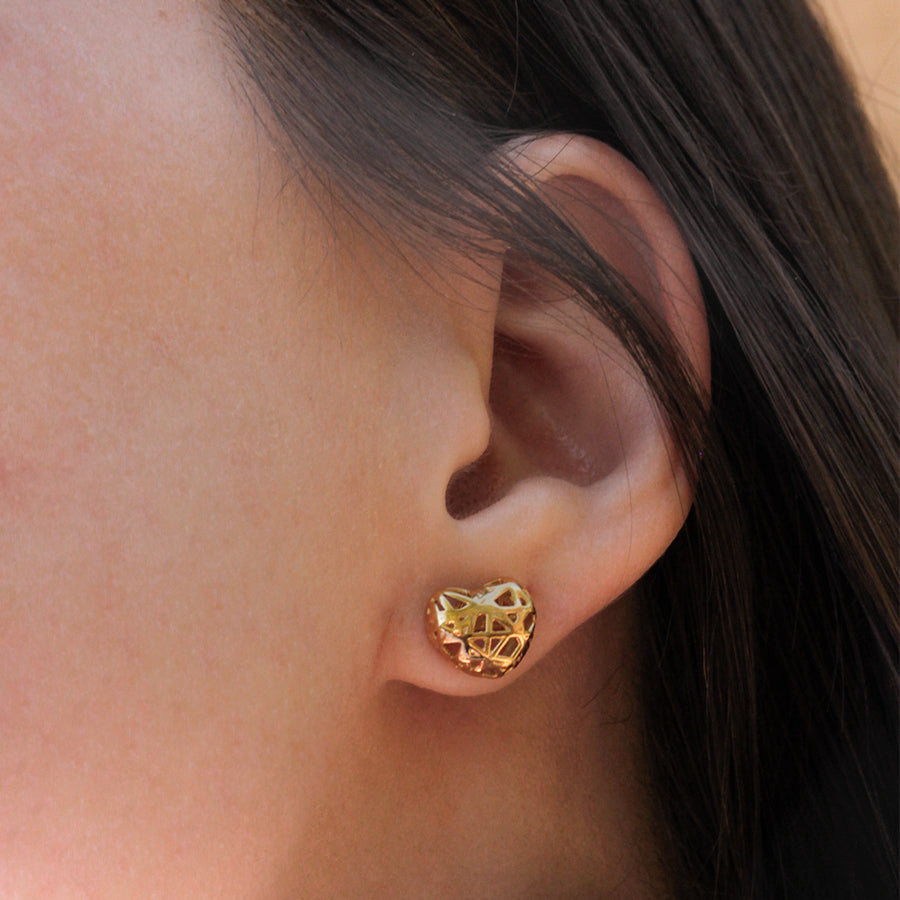 Pendientes Corazón de Plata Personalizada