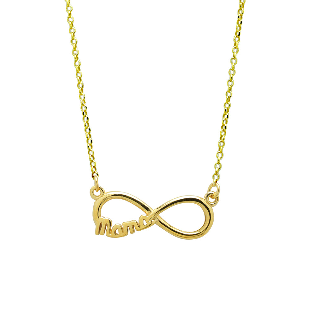 Collar Infinito Mamá de Plata 925 Personalizado