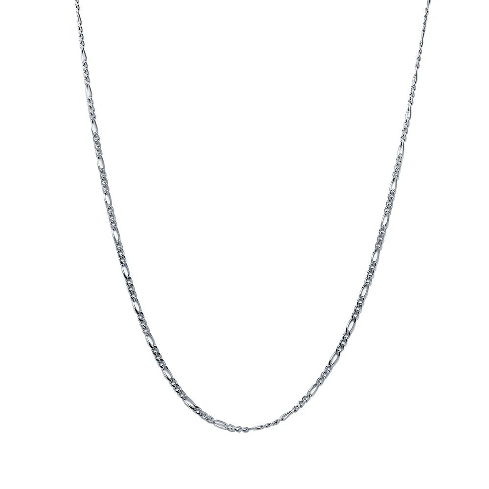 Collar Progresiva de Oro Blanco 18K