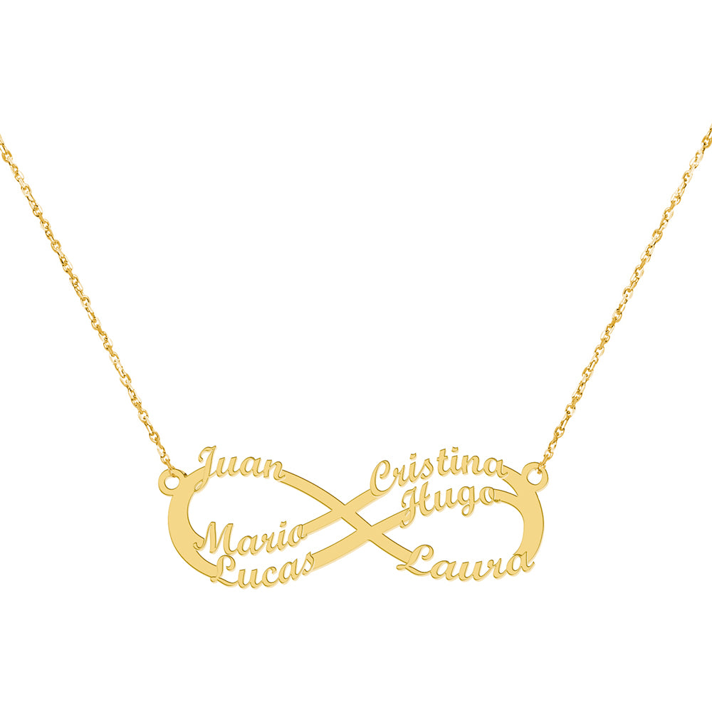 Collar Infinito Seis Oro