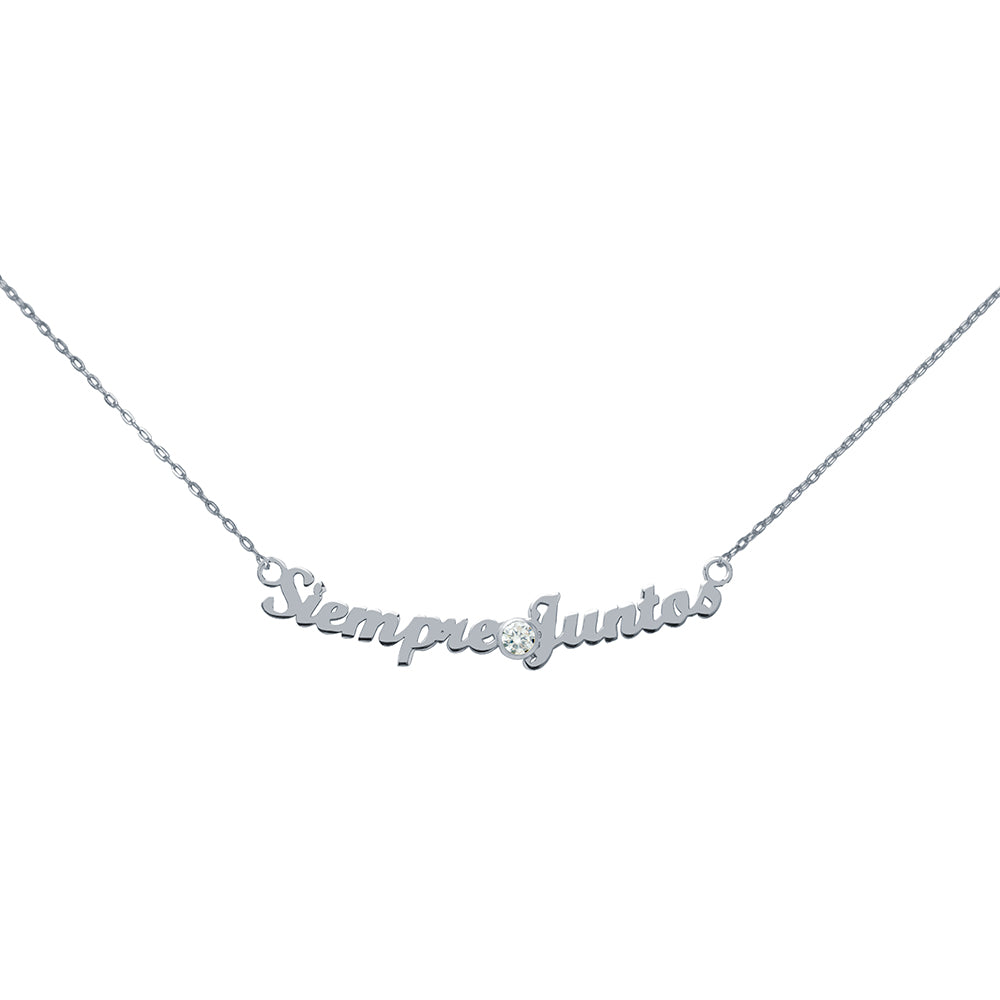 Collar Siempre Juntos de Oro 9K Personalizado