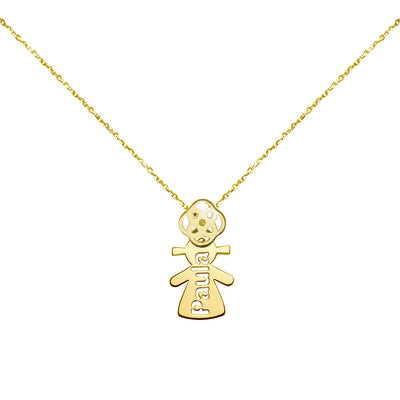 Collar Calado de Oro 9K y Oro 18K Personalizado