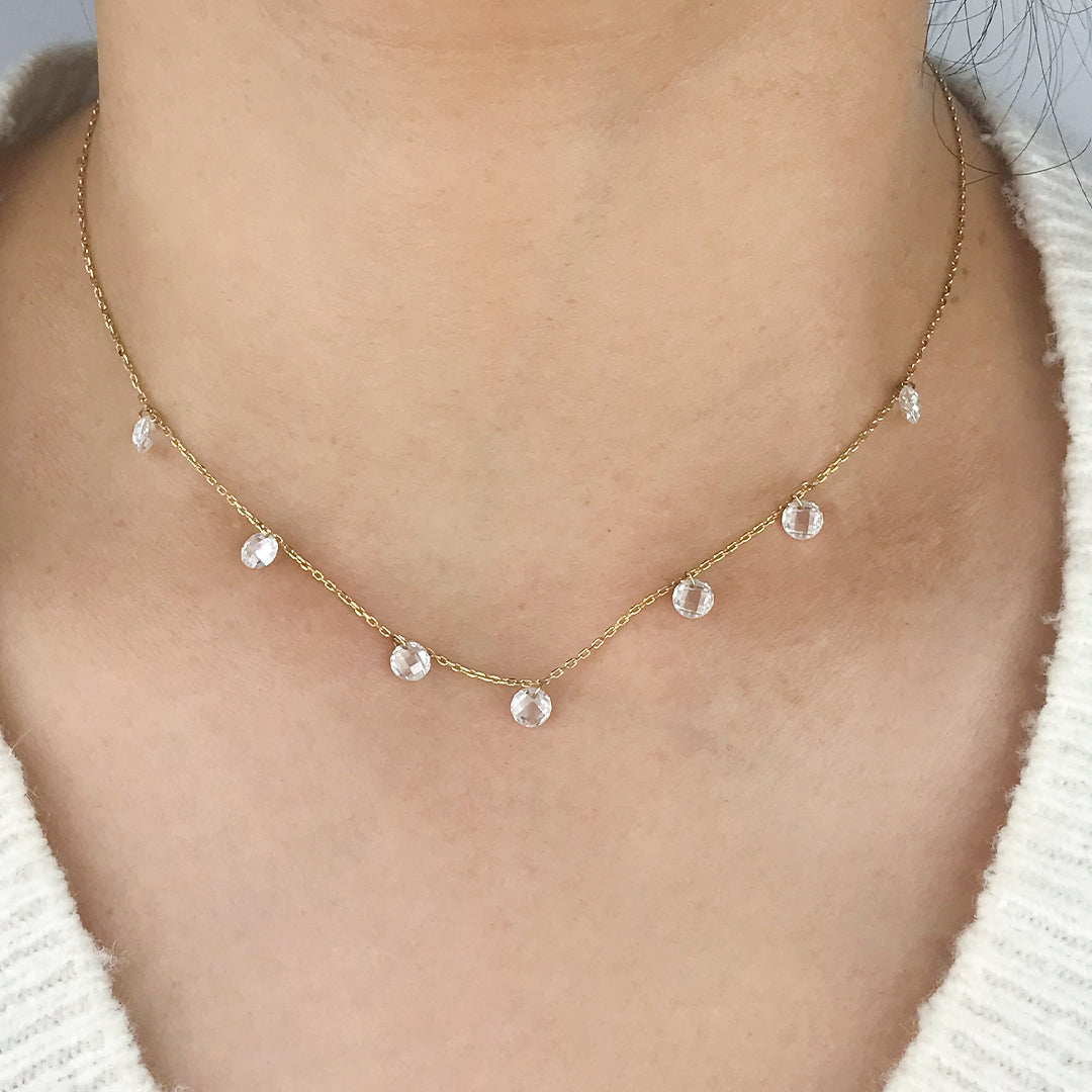 Collar Circonitas Facetadas