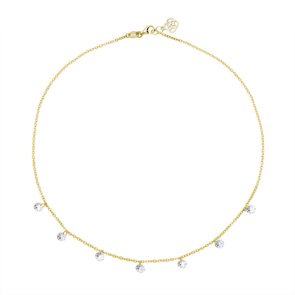 Collar Circonitas Facetadas