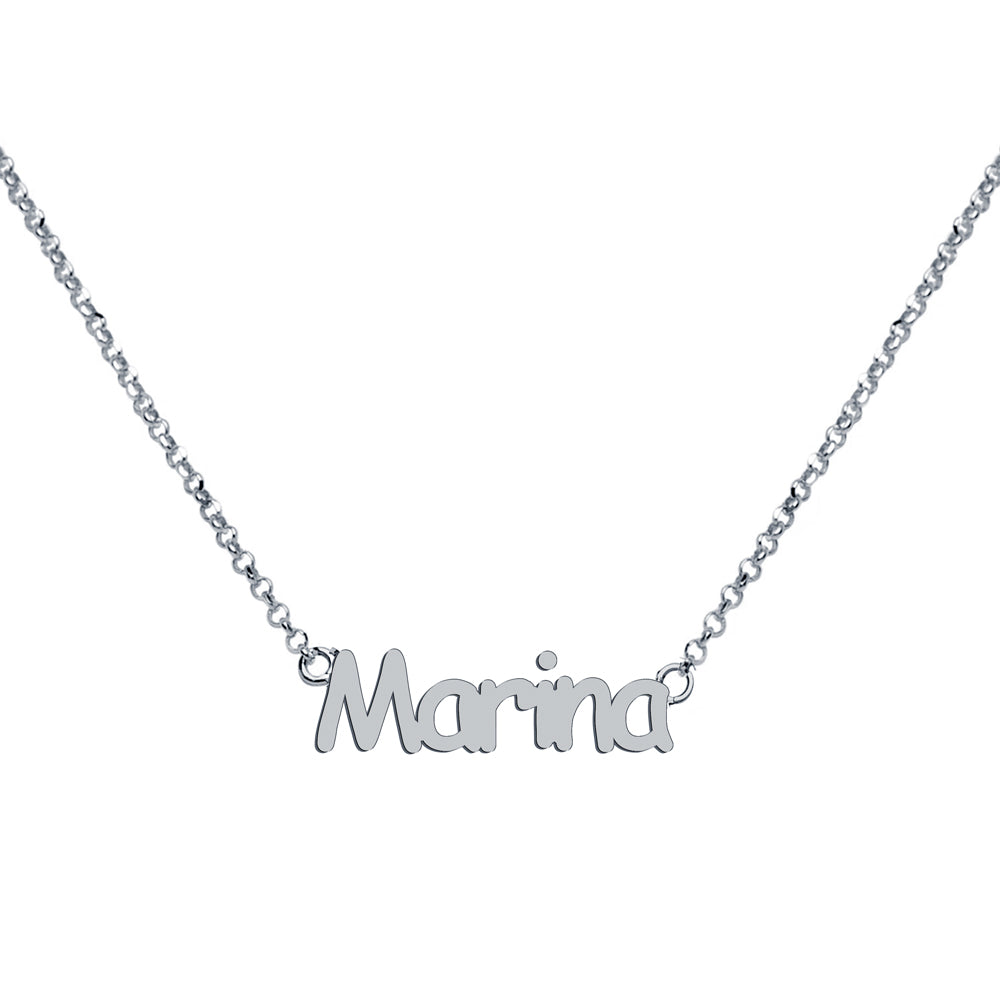 Collar con nombre minimal