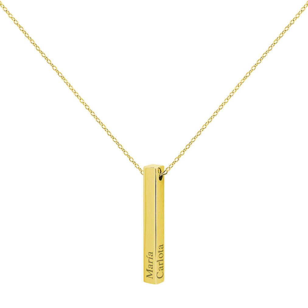 Collar Lingote de Plata 925 Personalizado