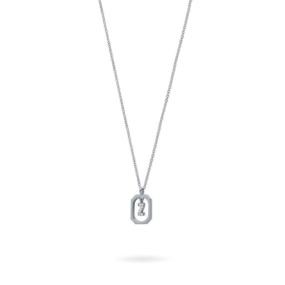 Collar Halo de Plata 925 con Inicial Grabada