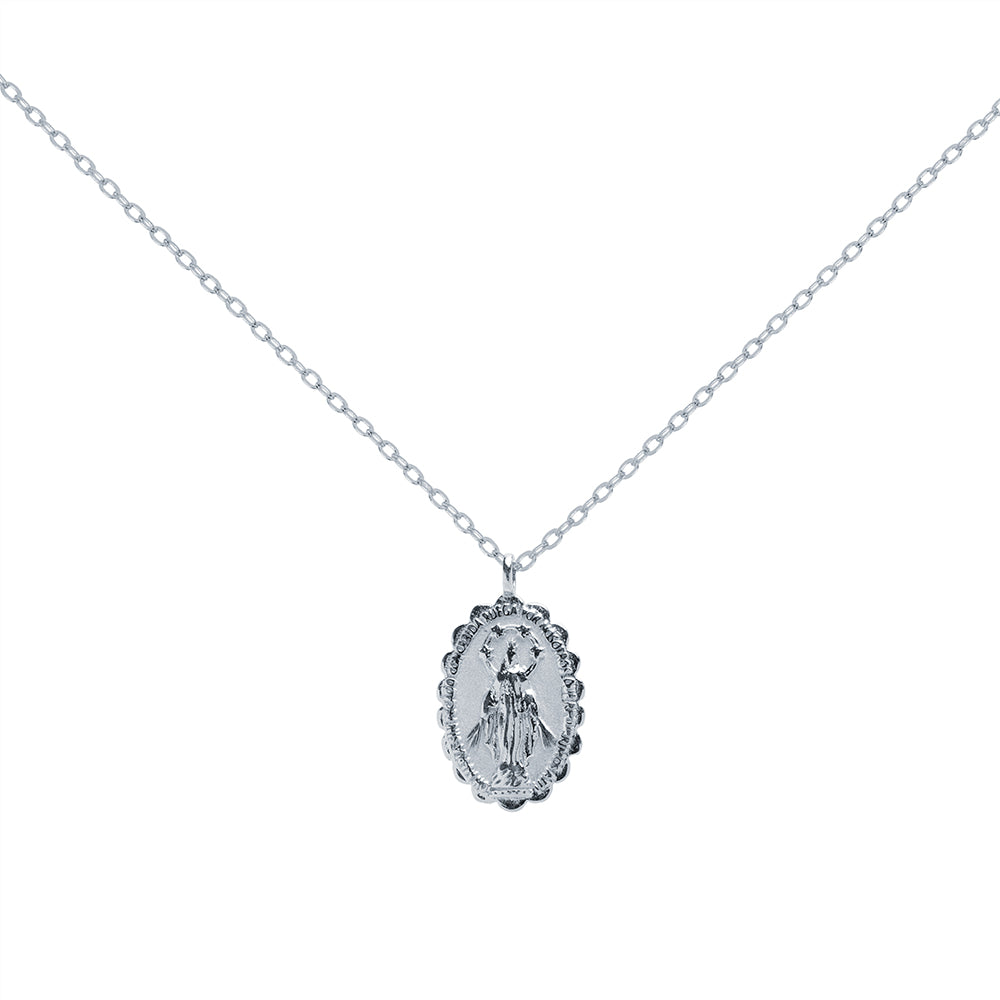 Dije Escapulario Milagroso de Plata 925