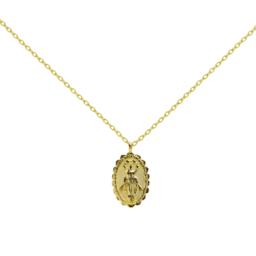 Colgante Escapulario Milagroso de Plata 925