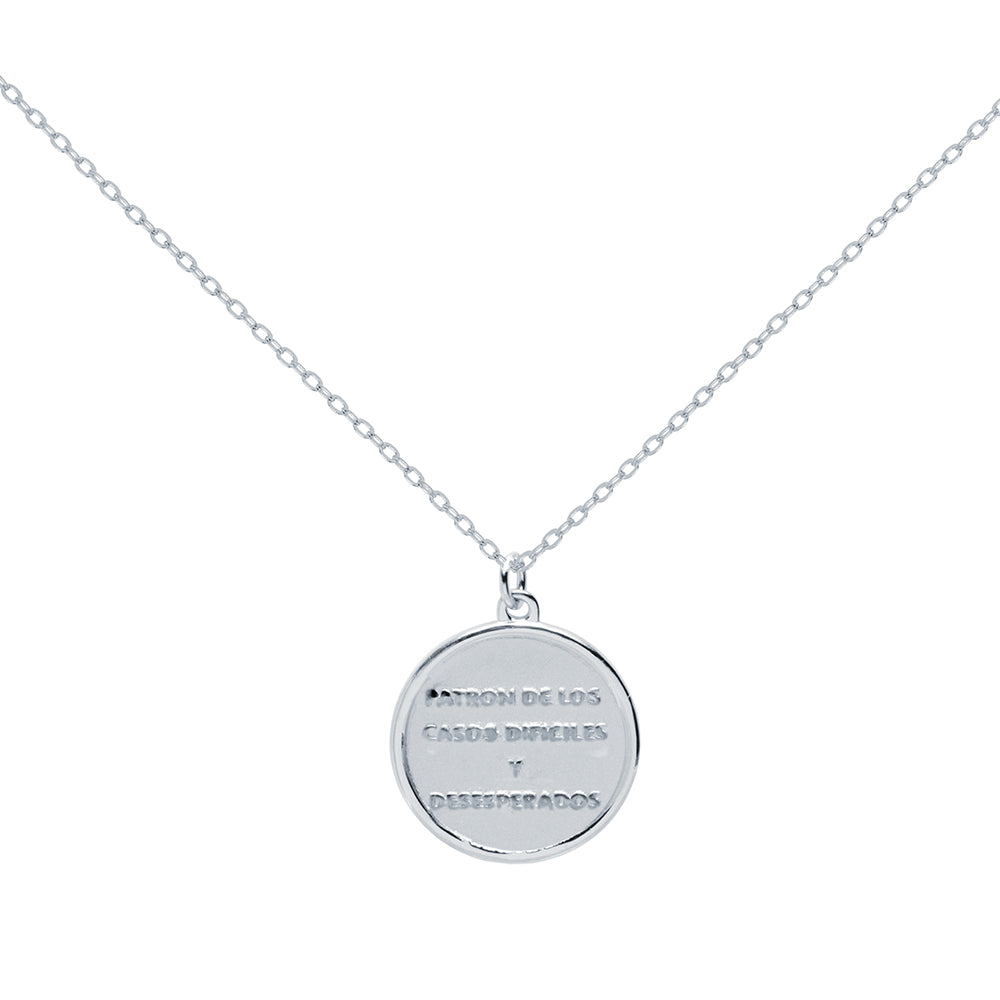 Colgante Escapulario San Judas Tadeo de Plata 925