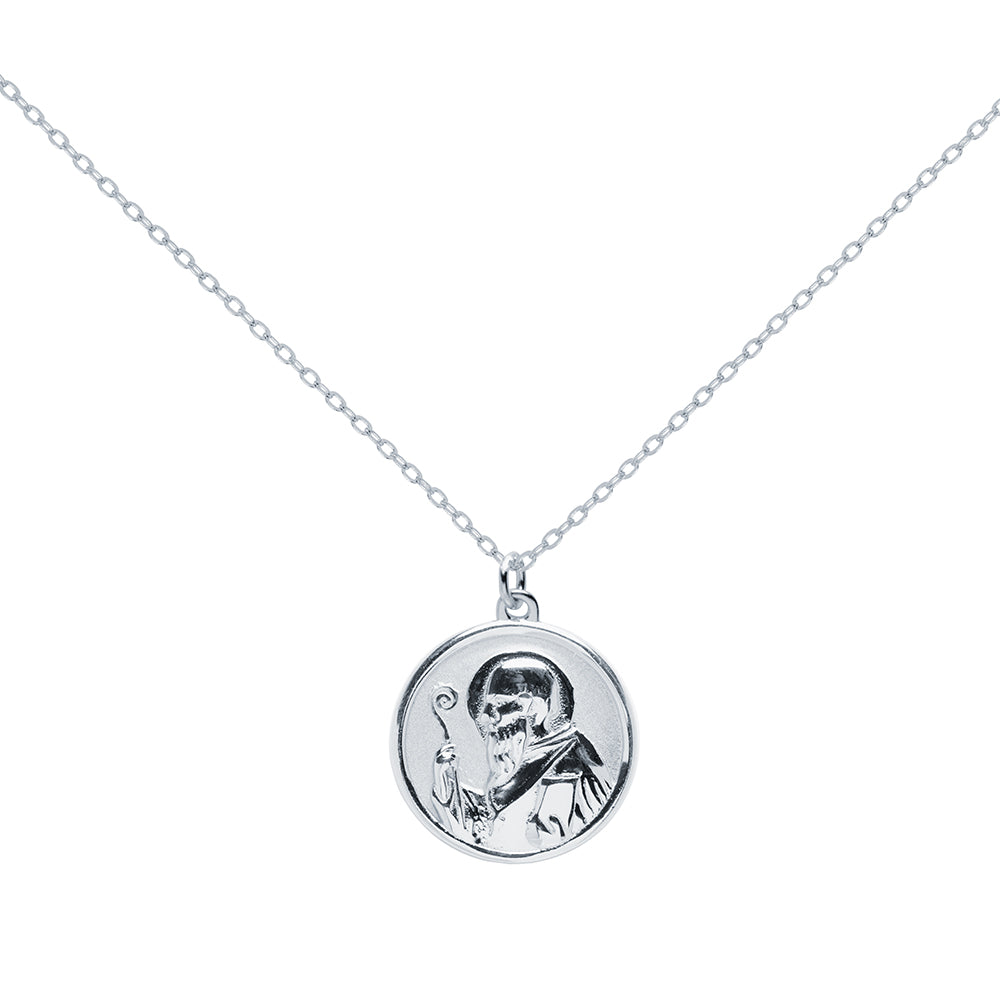 Dije Escapulario San Benito de Plata 925