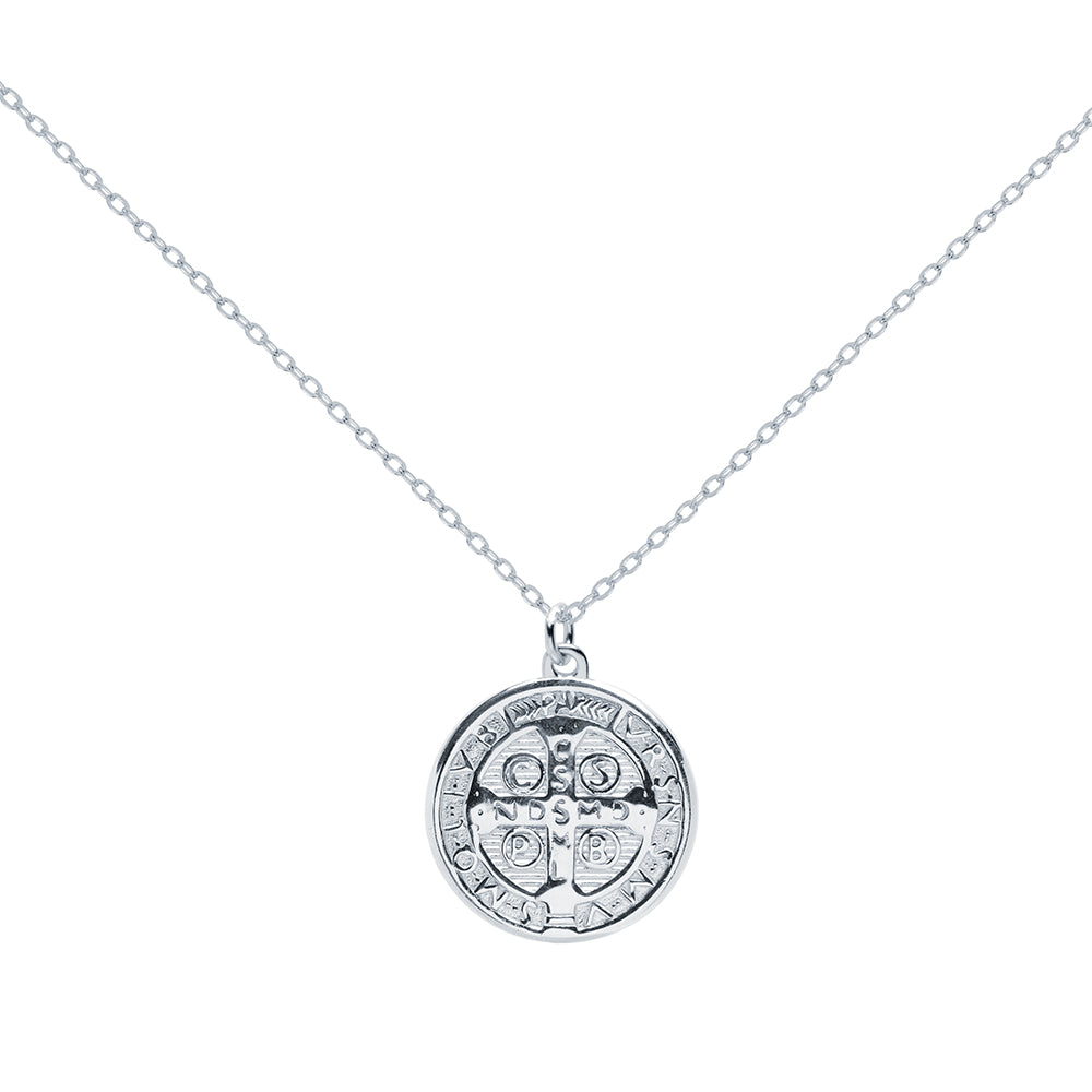 Dije Escapulario San Benito de Plata 925