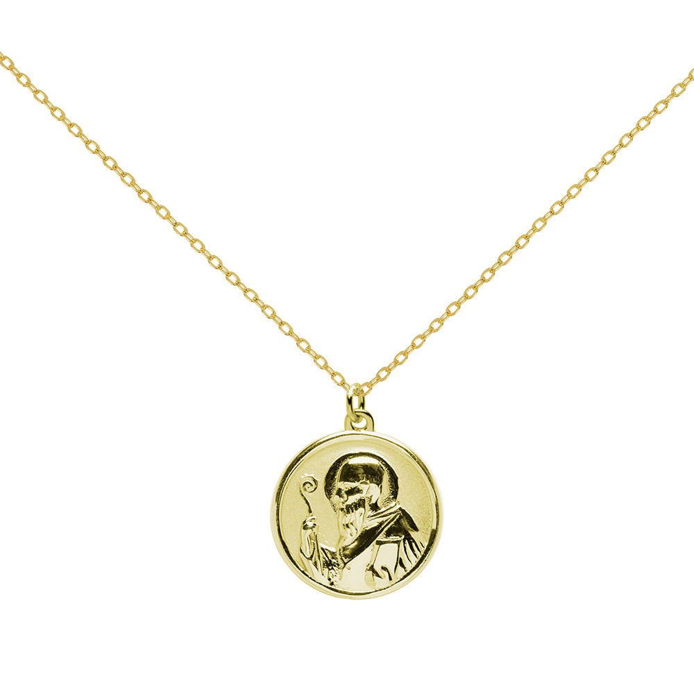Colgante Escapulario San Benito de Plata 925