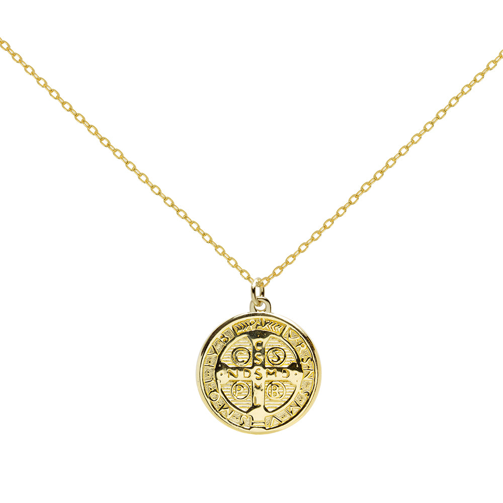 Colgante Escapulario San Benito de Plata 925