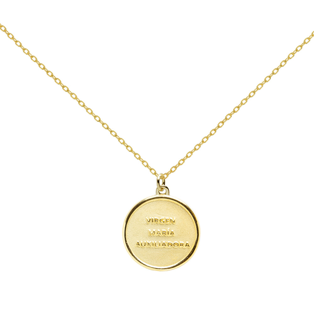 Colgante Virgen María Auxiliadora de Plata 925
