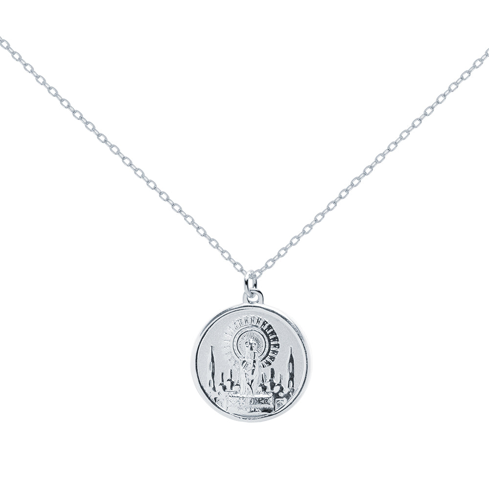 Colgante Escapulario Virgen del Pilar de Plata 925