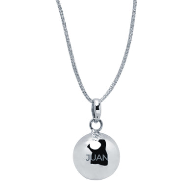 Colgante Llamador de Ángeles de Plata 925 Personalizado