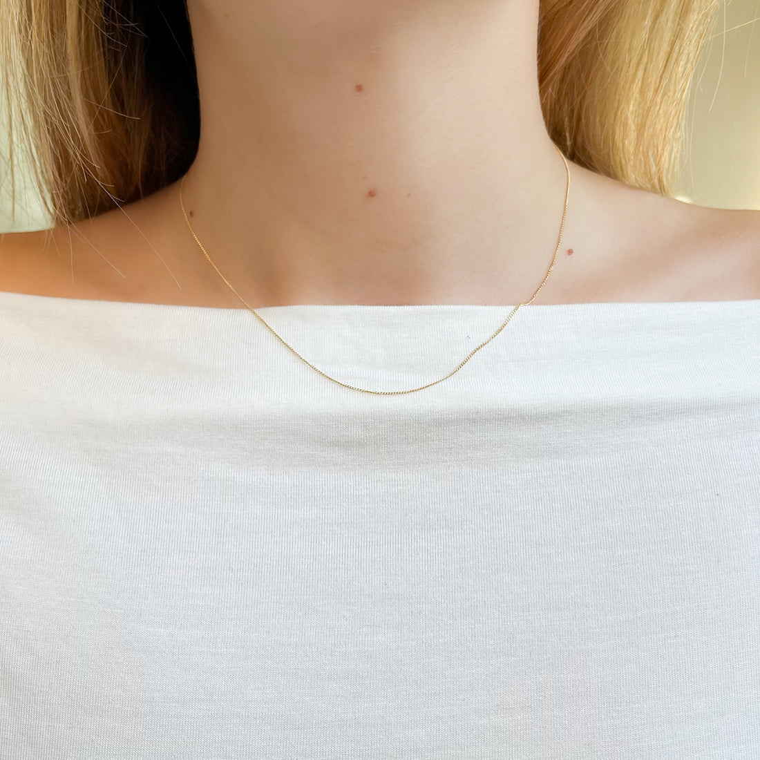 Collar Barbada de Oro 18K