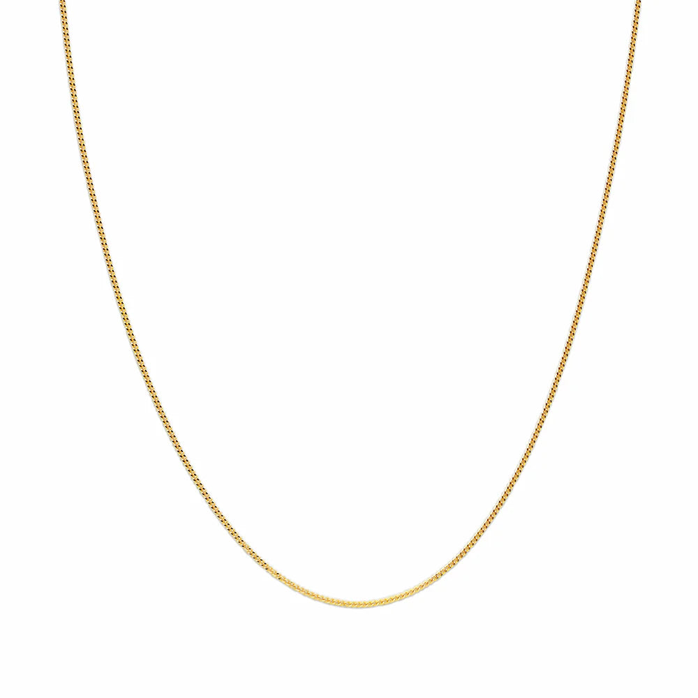 Cadena Barbada 40X0.45 en Oro Amarillo 9 Kilates