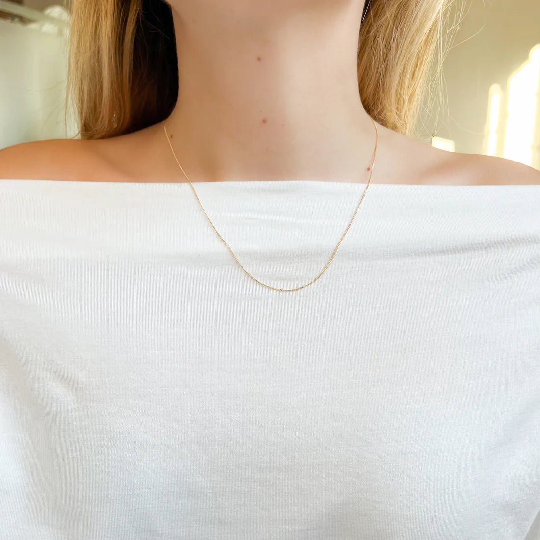 Collar Barbada de Oro 18K para Mujer