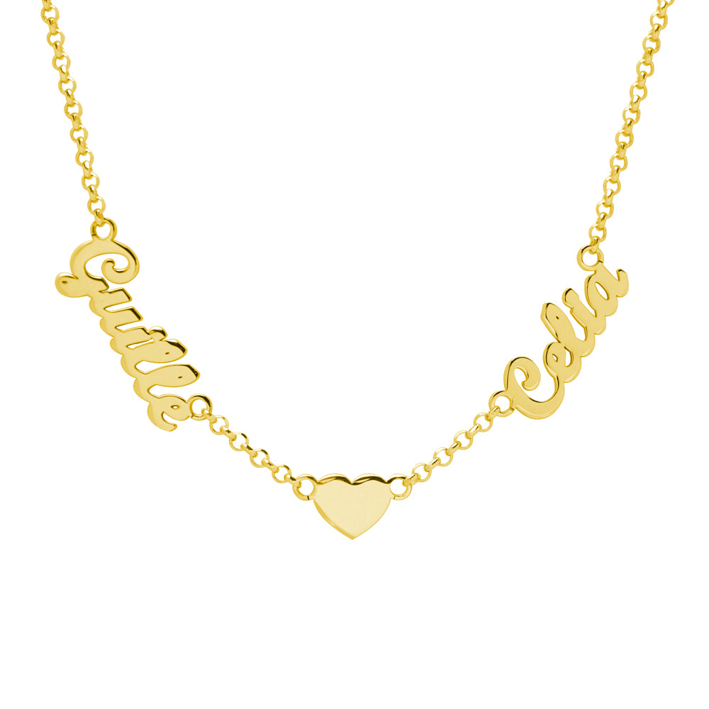 Collar Corazón de Plata 925 con Nombre Grabado