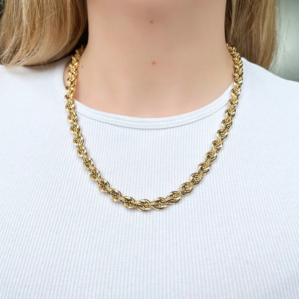 Cadena Cordón Oro 7,5mm 50cm