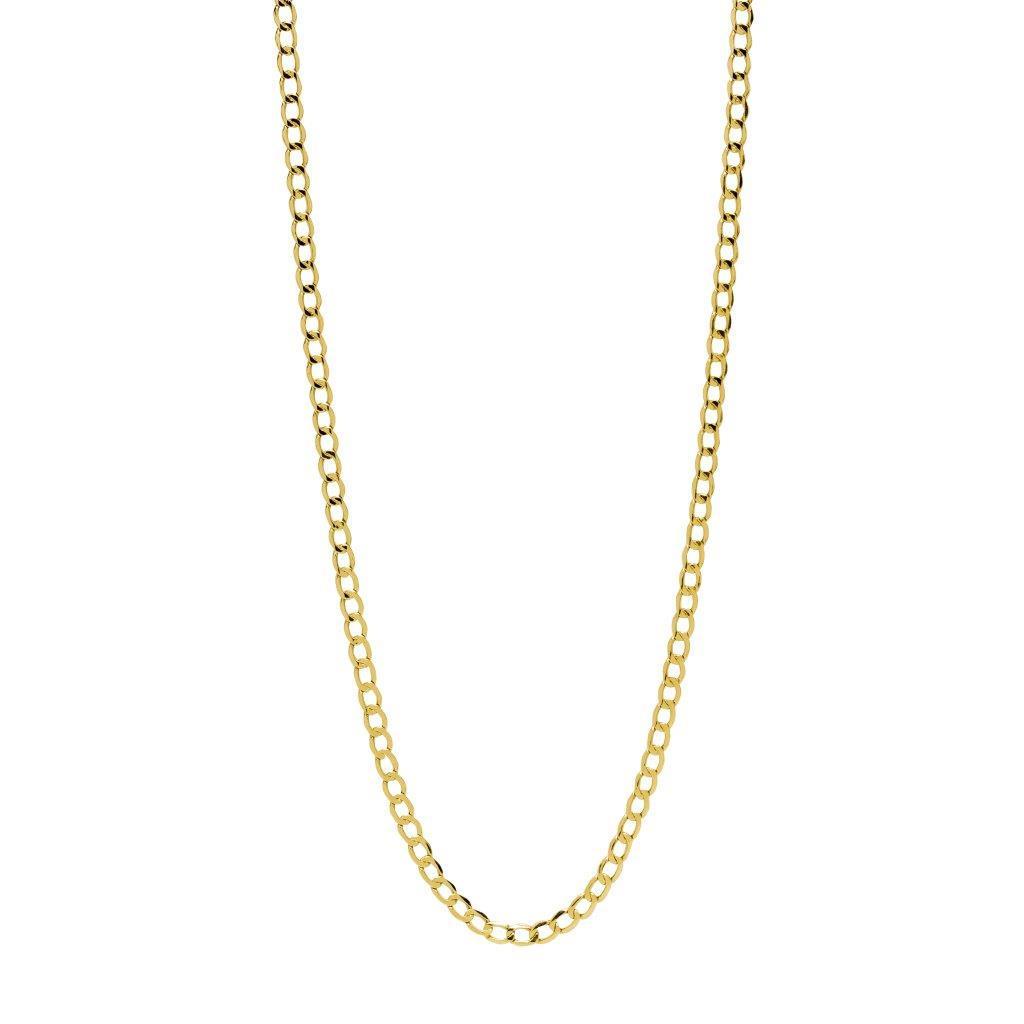 Cadena Barbada Hueca Hombre 60cm