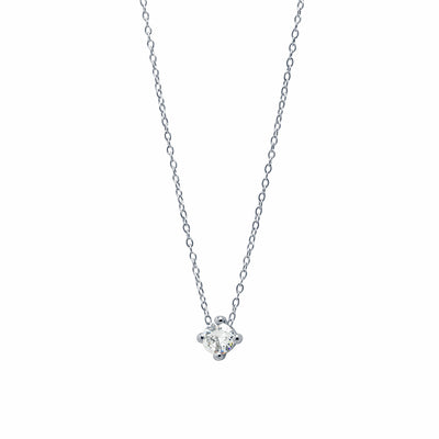 Collar Solitario de Plata 925