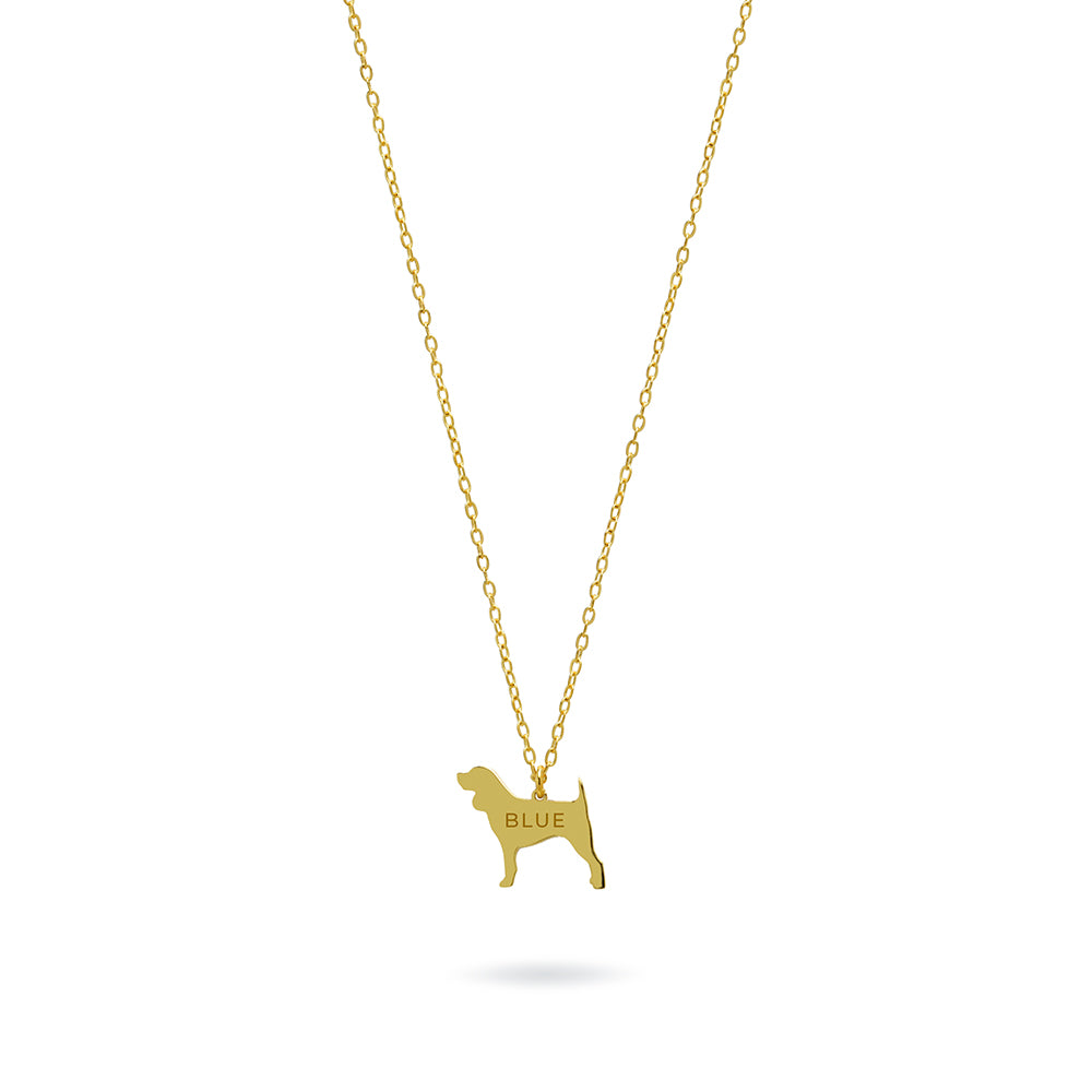 Collar Beagle de Plata 925 Personalizado