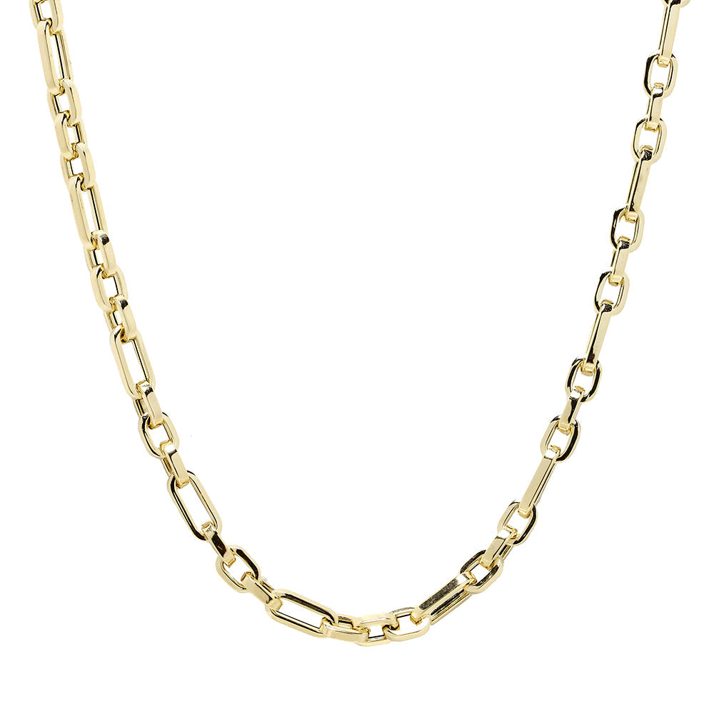 Collar forzado de oro de 9 quilates de 60 cm