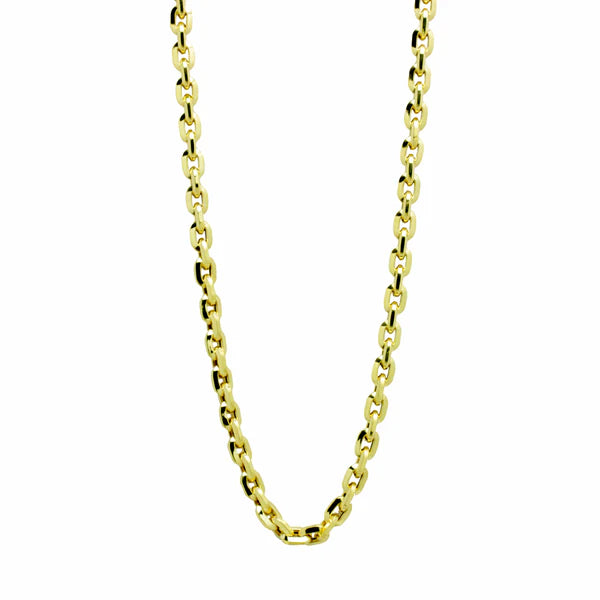 Cadena Forzada Cuadrada 45x5 en Oro Amarillo 9 Kilates