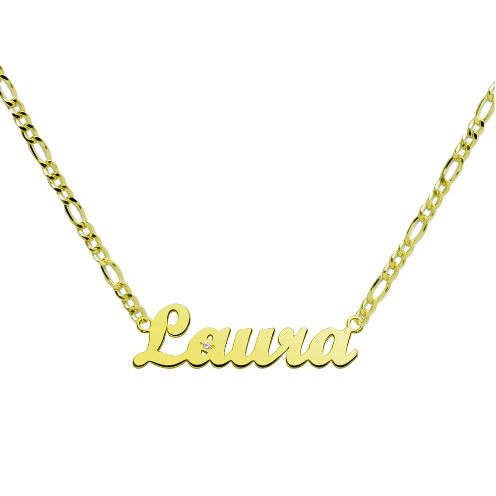 Collar Shine 3x1 de Oro 18K con Nombre Grabado